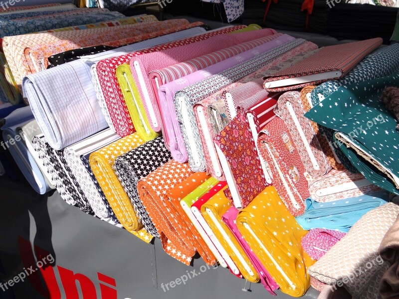 Fabric Fabric Market Clothing Sew Sewing Machine