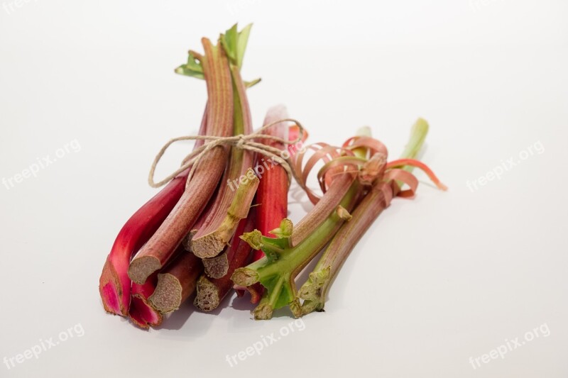 Rhubarb Food Vegetables Red Vitamins