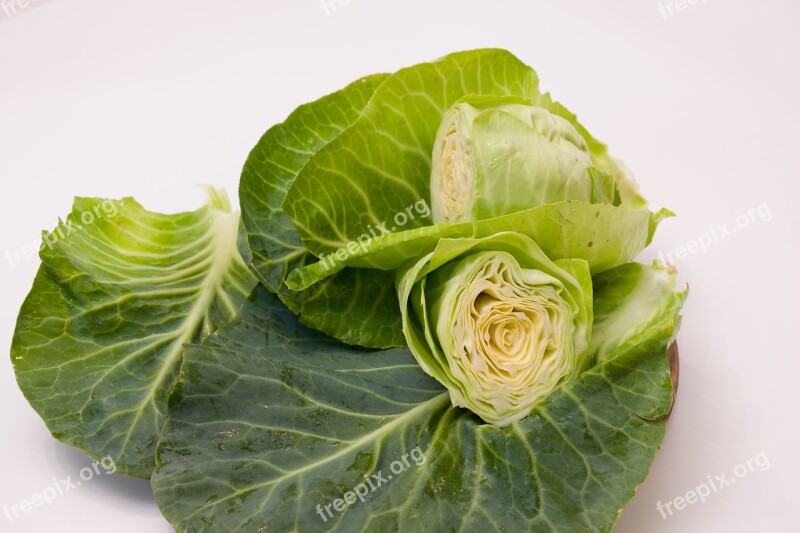 Pointed Cabbage Kohl Vegetables Food Fresh