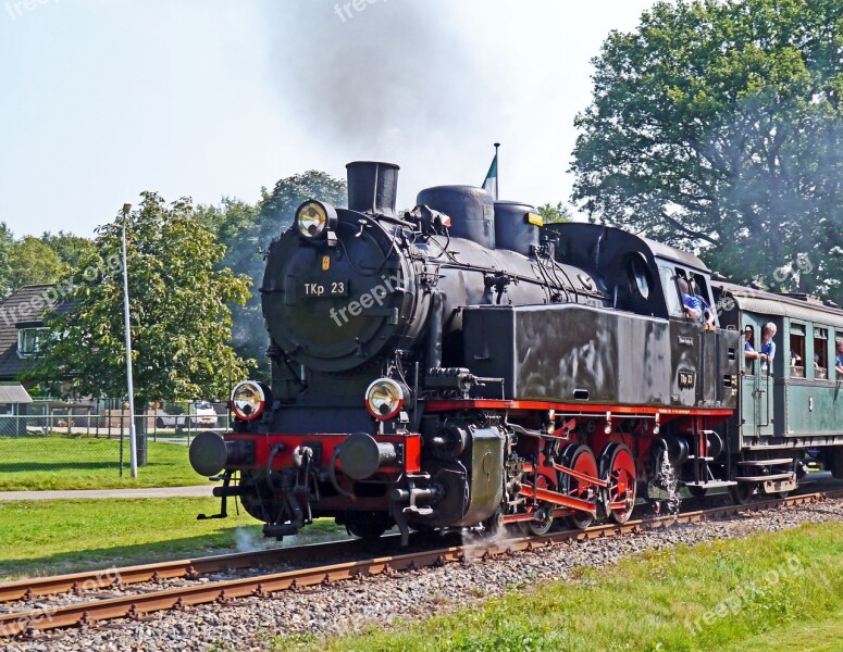 Steam Locomotive Steam Train Nostalgietag Netherlands Apeldoorn