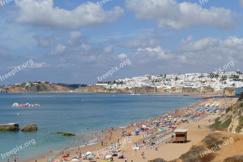 Portugal Albufeira Beach Sea Beautiful Beaches