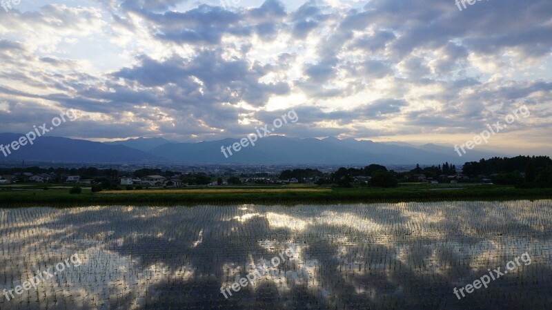 Landscape At Dusk Sunset Cloud Sparkling