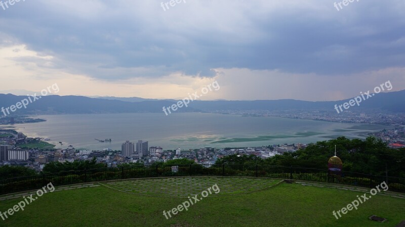 Lake Lake Suwa Natural Water Free Photos