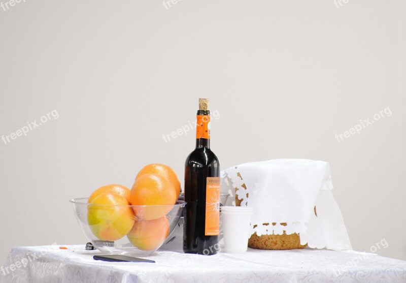 Grapefruit Wine Table Fruit Bar