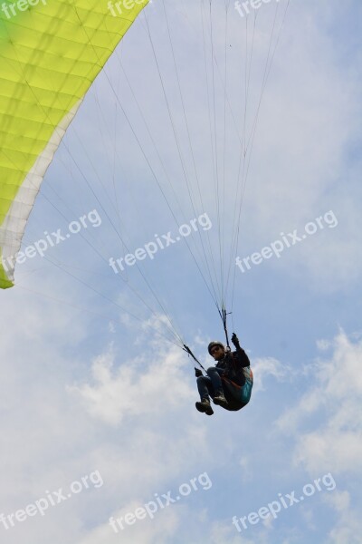 Paragliding Flight Paragliding Free Flight Paraglider Leisure Sports