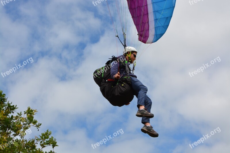 Paragliding Paraglider Landing Paragliding Sports Activities Entertainment