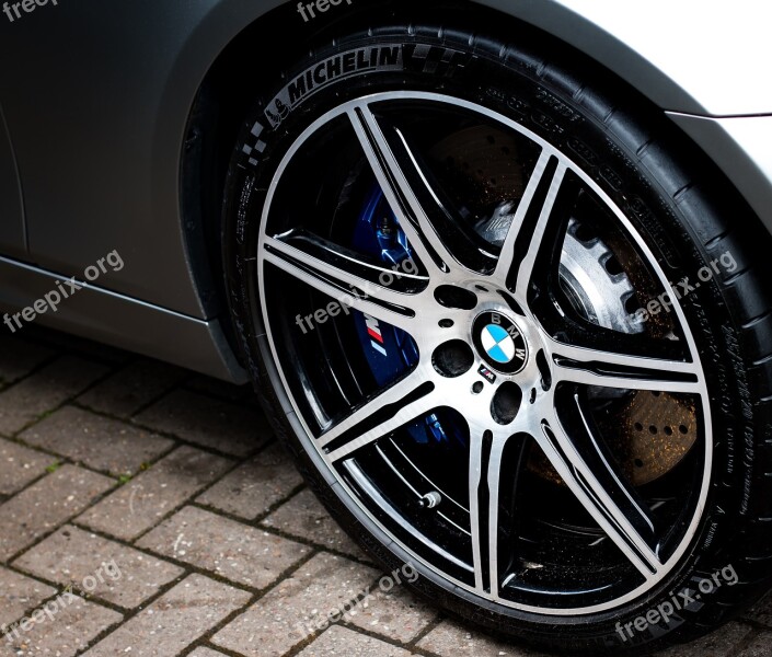 Bmw Wheel Car Modern Automobile