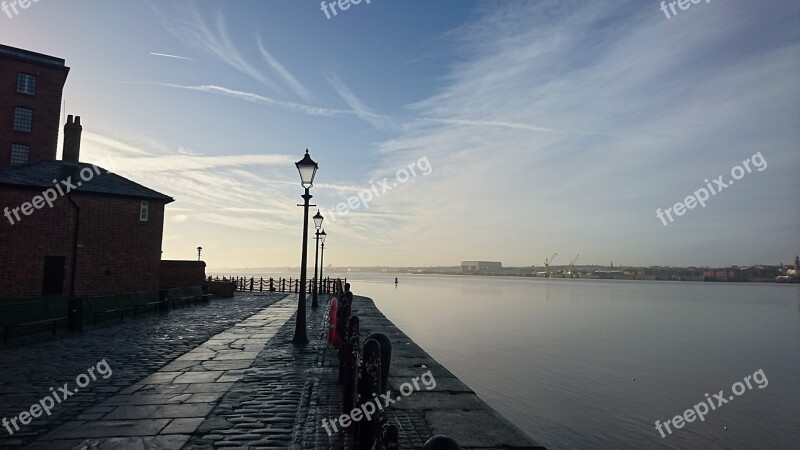 Liverpool City Sky Water Mersey