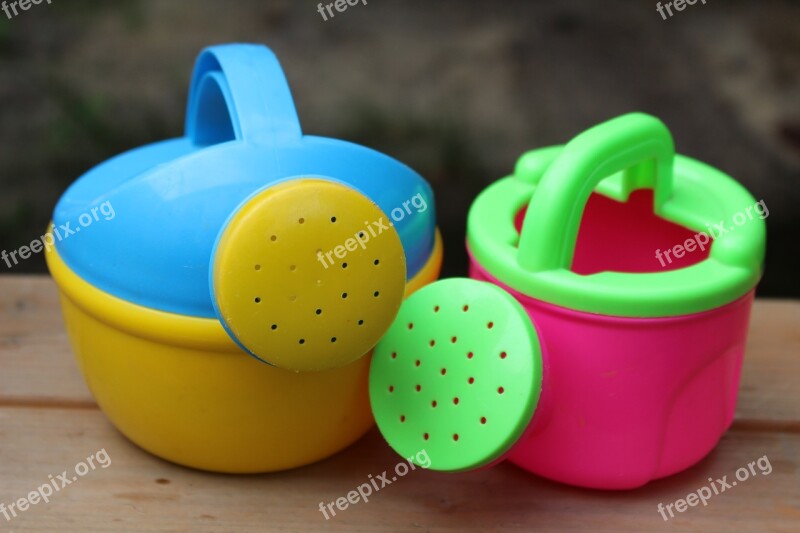 Watering Can Garden Children Toys Colorful Affection