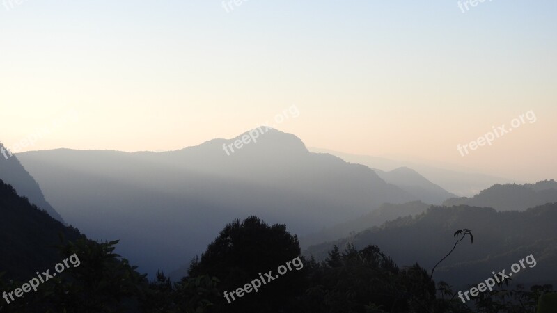 Landscape Mountain Forest Mountain Landscape High Mountain