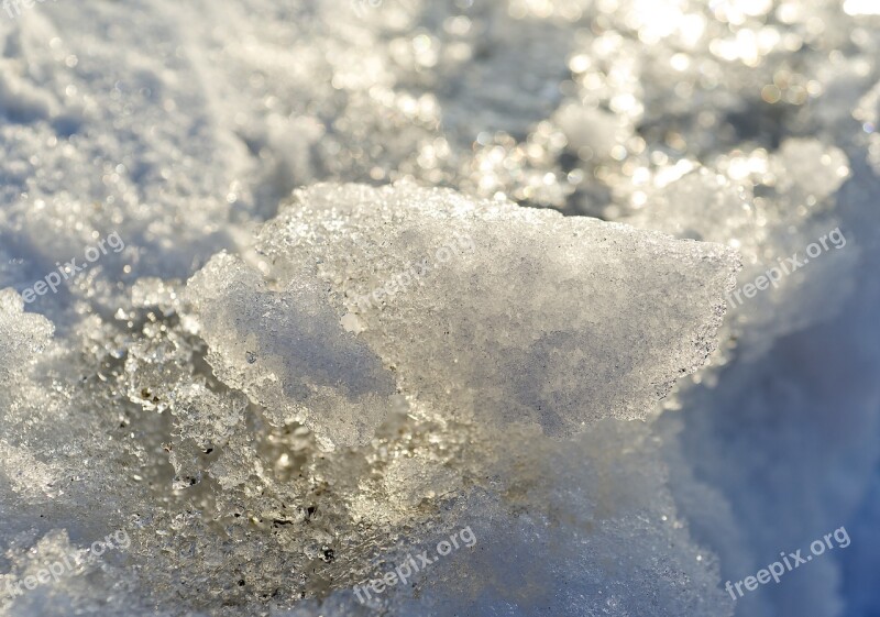 Nature Spring Winter Ice Snow