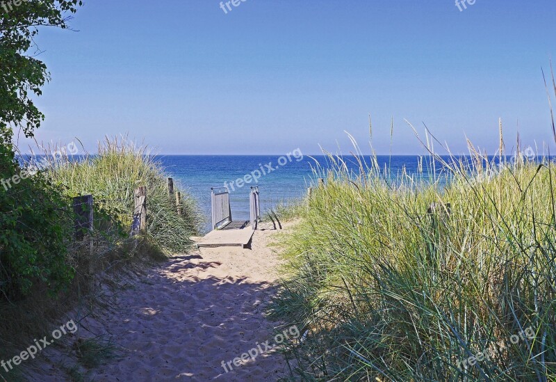 Baltic Sea Rügen Steiküste High Dunes Sand