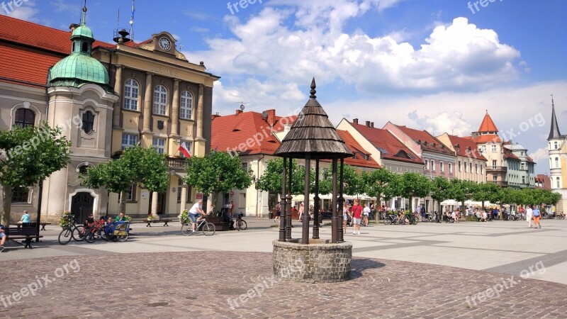 Pszczyna City The Market People Poland