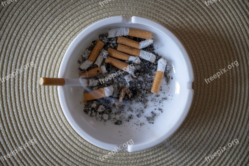 Ashtray Smoking Tilt Cigarette Butts Ash