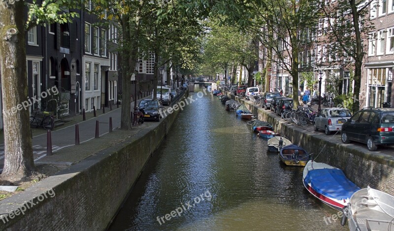 Amsterdam Canal Canals Channel Water