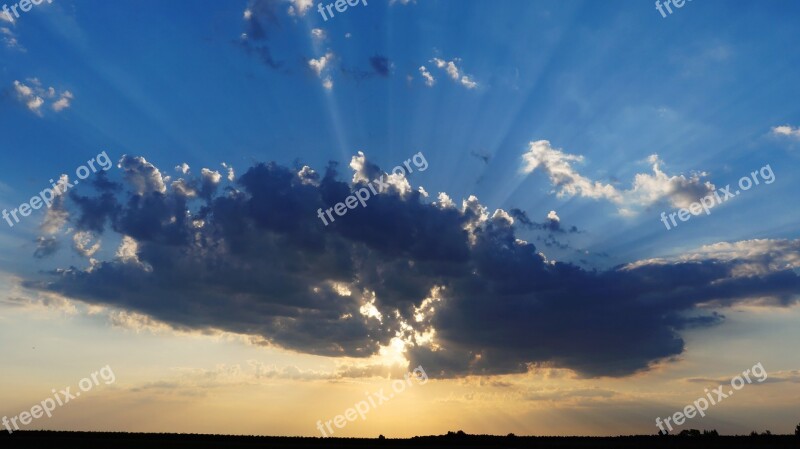 Clouds The Sun Sky Dark Clouds Nature