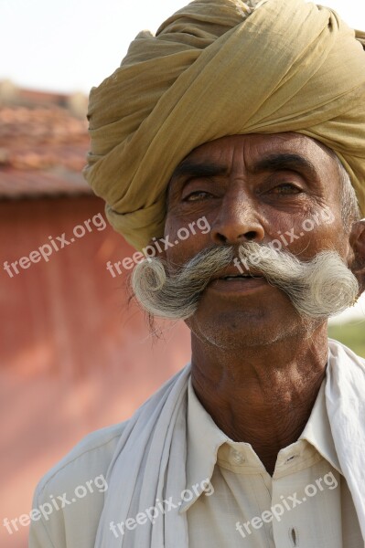 Indian Indians Man Hindu Face