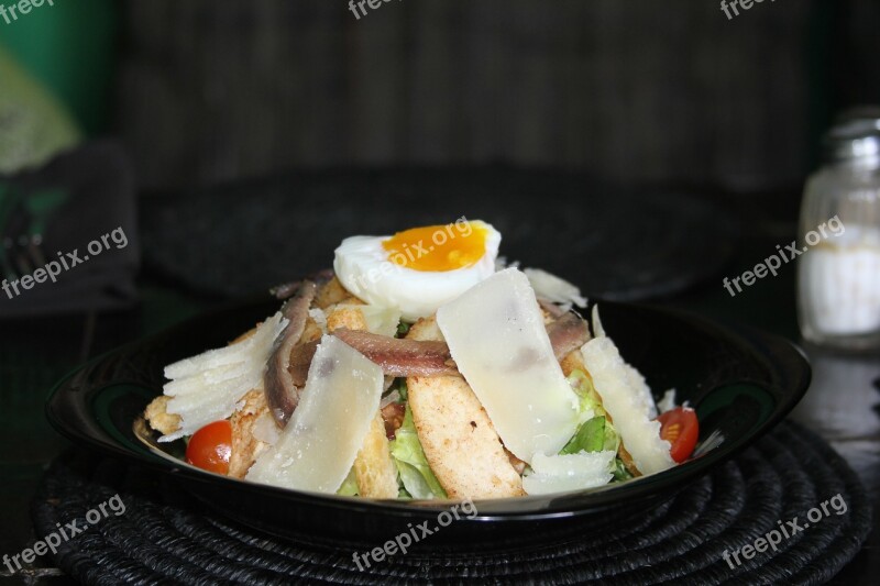 Salad Entry Flat Dessert Egg