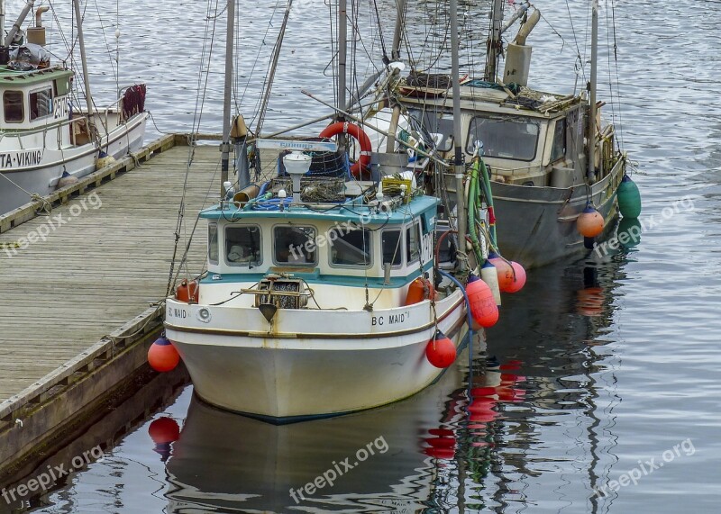 Fishing Boat Ocean Pacific Water Pier