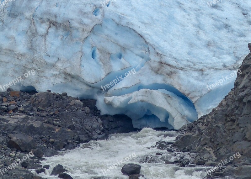 Glacier Melting Ice Water Haze