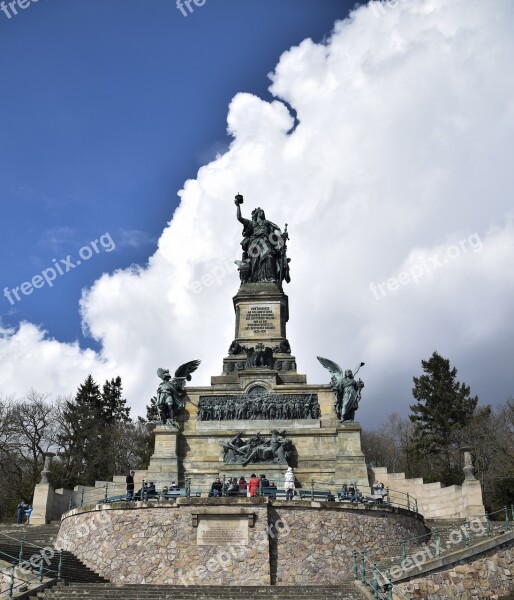 Monument Rhine Niederwald Germany Niederwalddenkmal