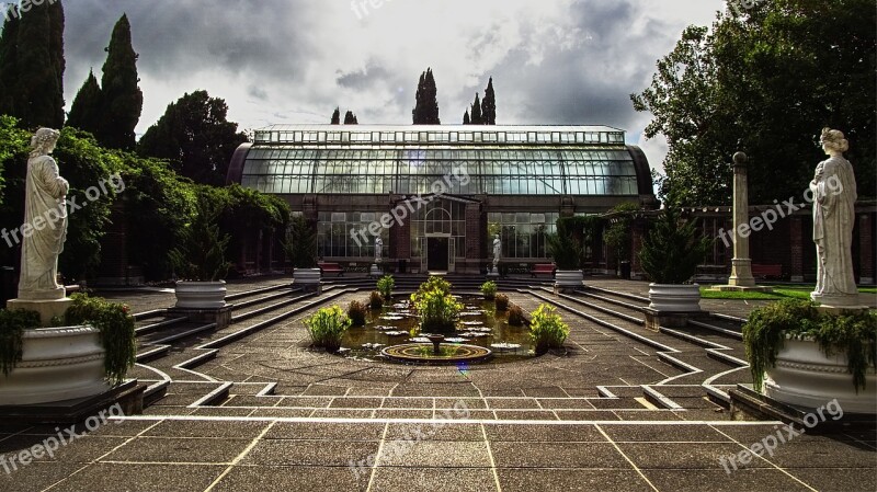 Garden Greenhouses Architecture Horticulture Statues