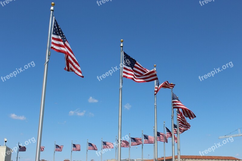 American Flag Washington D C Flag