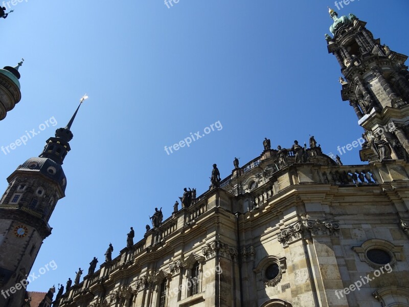 Dresden Saxony City Sights Elbe