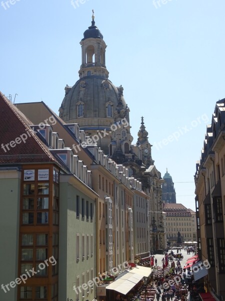 Dresden Saxony City Sights Elbe