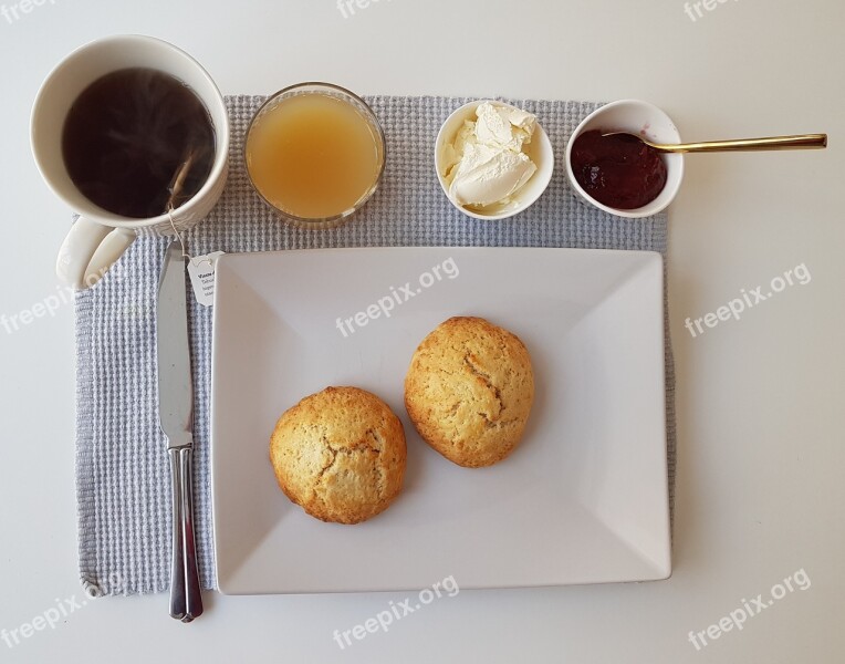 Breakfast Scones Mat Bake Coffee Break