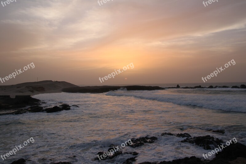 Cape Verde Boa Vista North Atlantic Sunset Beach