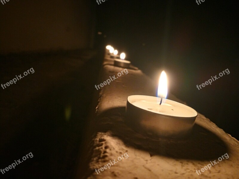 Night Diwali Light Candle Diya