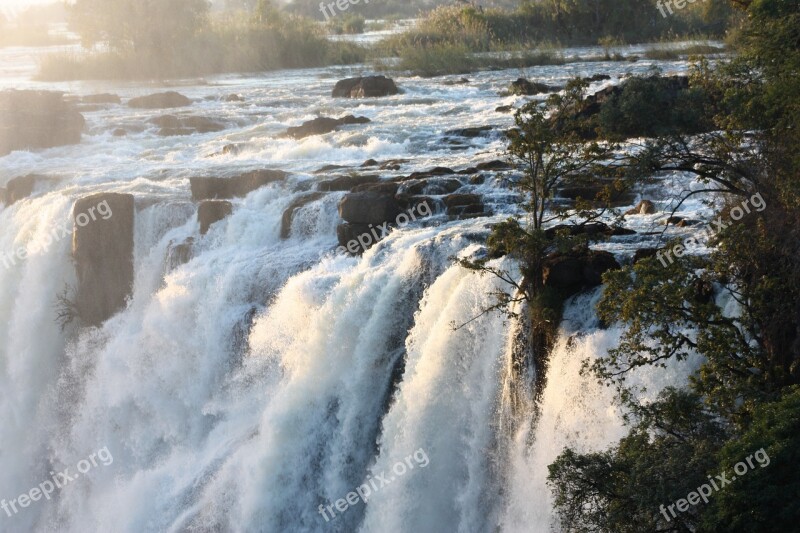 Waterfall Victoria Case Africa Water Spray