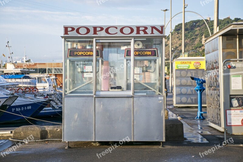 Kiosk Barcelona Popcorn Pop Corn Corn