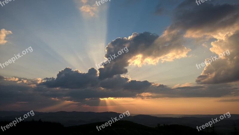 Sunset Clouds Sauerland Remblinghausen Meschede