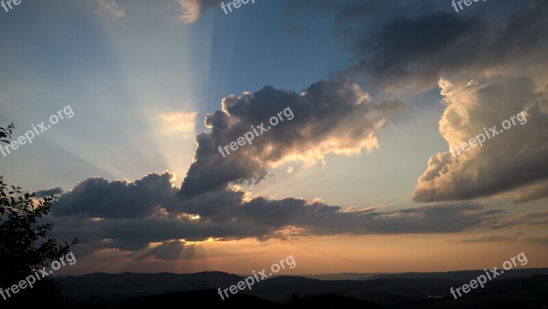 Sunset Clouds Sauerland Remblinghausen Meschede