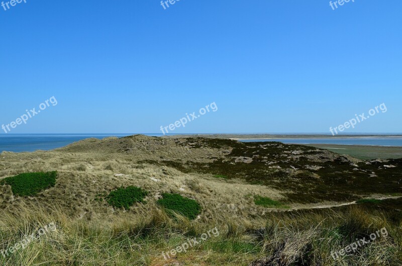 Sylt Elbow Dune Landscape Lighthouse North Sea