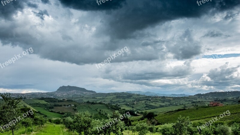 Landscape Romagna Maps Sky Campaign