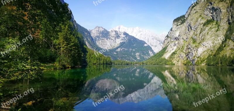 Berchtesgaden Upper Lake Königssee Nature Water