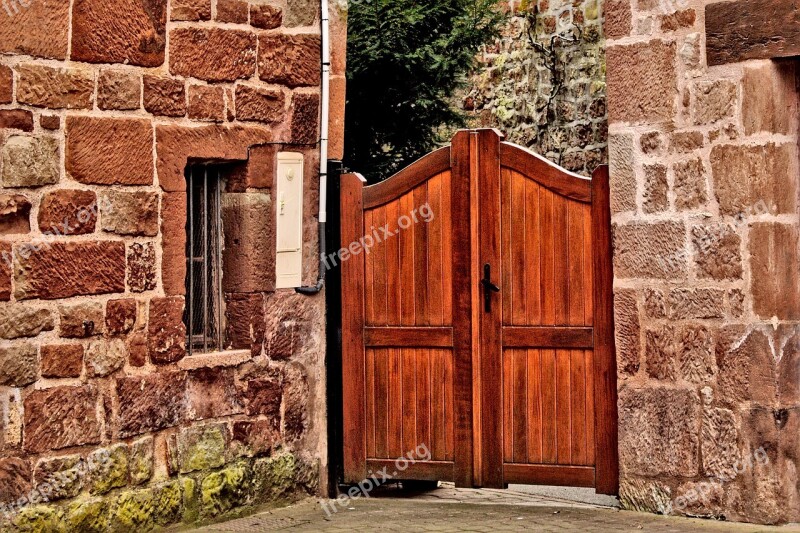 Door Wood Entry Village House