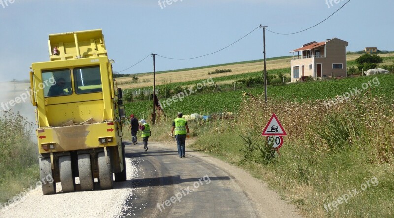 Work Road Construction Patch Traffic