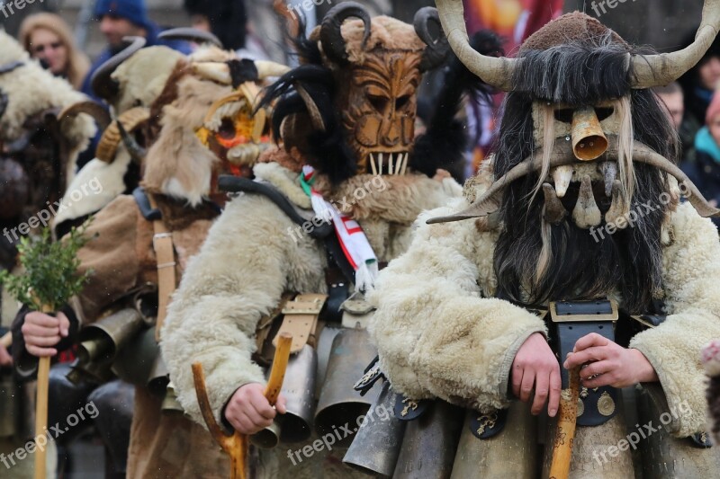 Bulgaria Costume Festival Games Kukeri