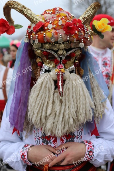 Bulgaria Costume Festival Games Kukeri