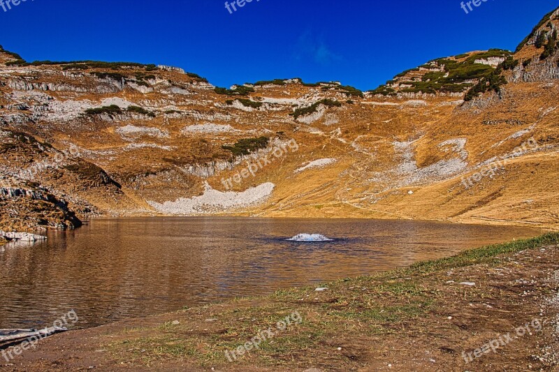 Bergsee Sky Nature Lake Hiking