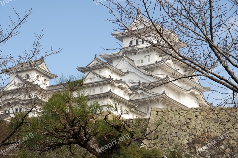 Japan Himeji Castle Wall Free Photos