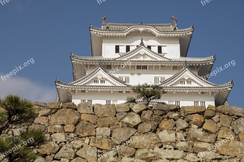 Japan Himeji Castle Wall Architecture