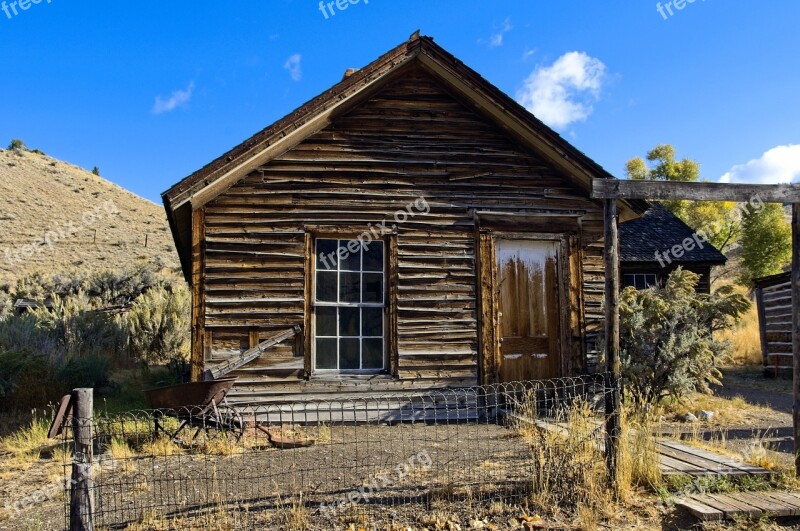 Turner House In Bannack Montana Montana Usa Bannack Ghost Town