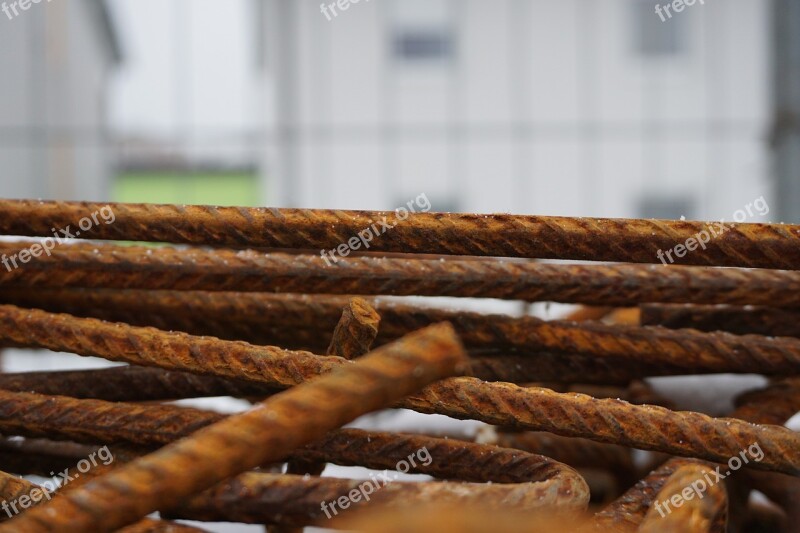 Iron Rods Site Material Building Material Iron