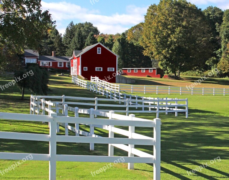 Countryside Belchertown New England Farm Fence