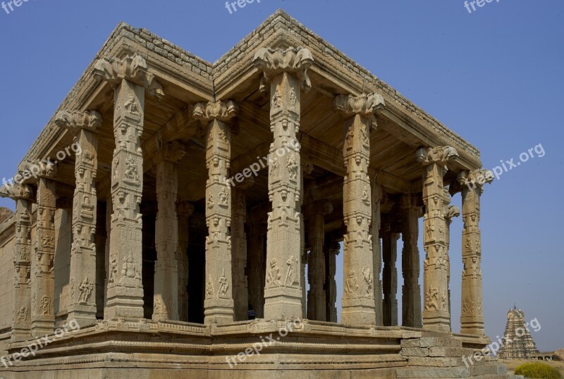 Hampi Architecture India Old Culture